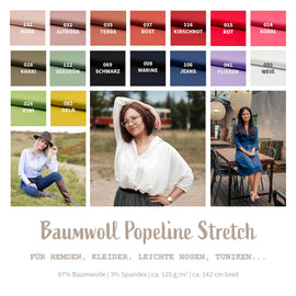 Popeline Stretch *Ab 50 cm