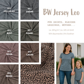 Baumwolljersey Digitaldruck Leo *Ab 50cm