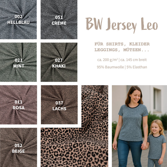 Baumwolljersey Digitaldruck Leo *Ab 50cm