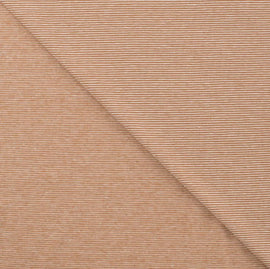 Acheter 055-hellbraun Baumwolljersey Streifen *Ab 50cm
