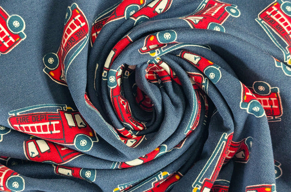 Sommersweat Feuerwehr blau *Ab 50cm