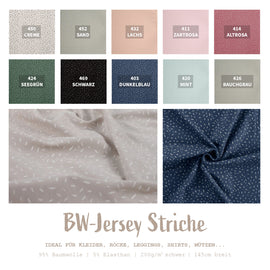 Baumwolljersey Striche *Ab 50cm