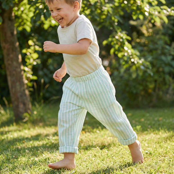 Musselin bedruckt Streifen *Ab 50 cm