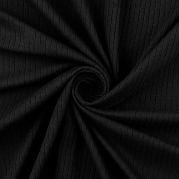 Buy 069-schwarz Rippjersey längs gerippt *Ab 50cm