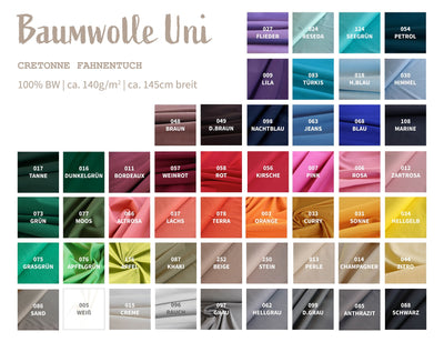 Cotton fabric plain *From 50cm