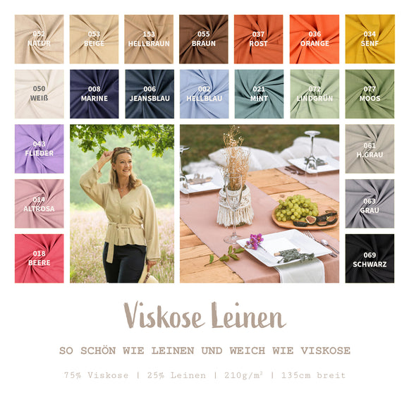 Viscose linen * From 50 cm