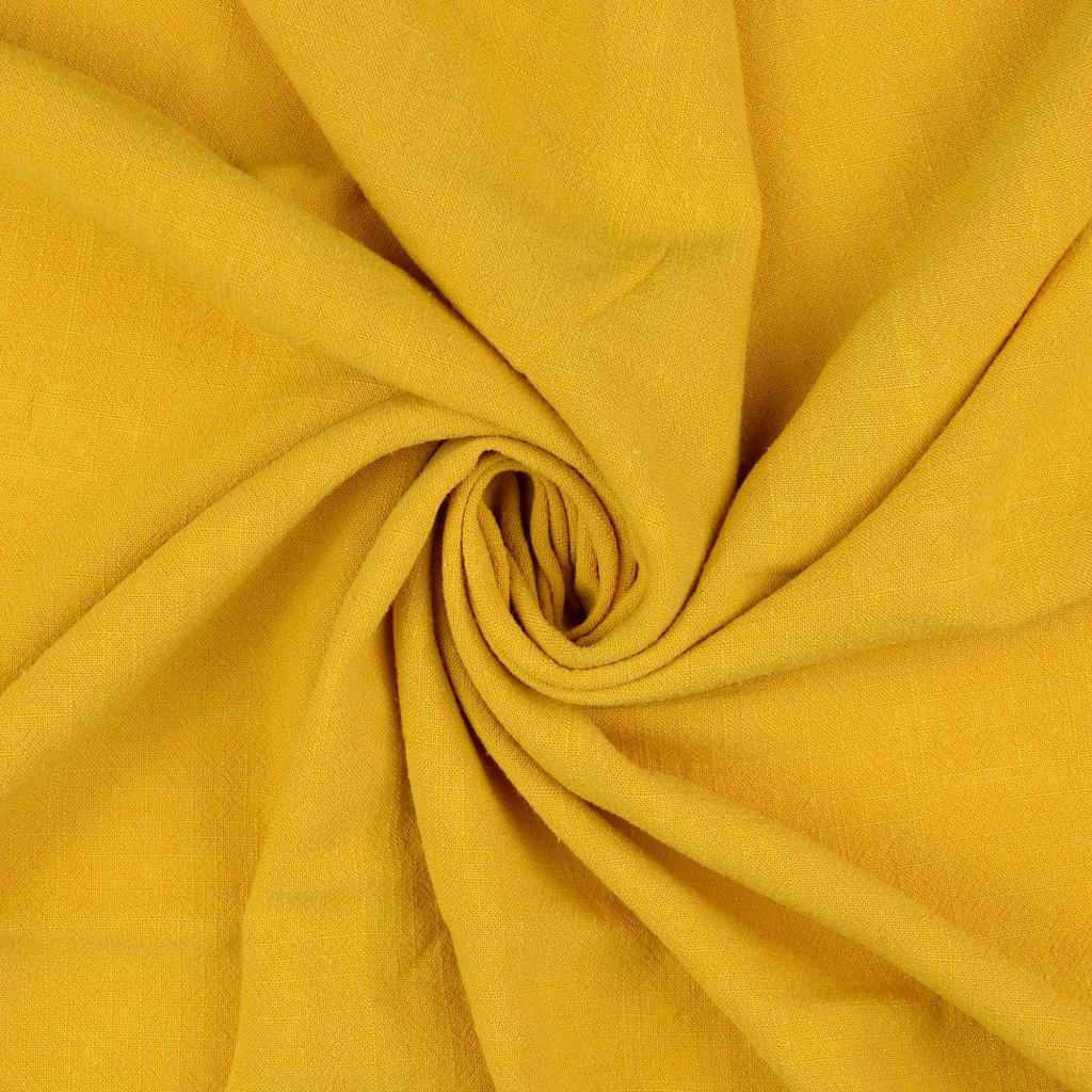 Buy 034-mustard Viscose linen * From 50 cm