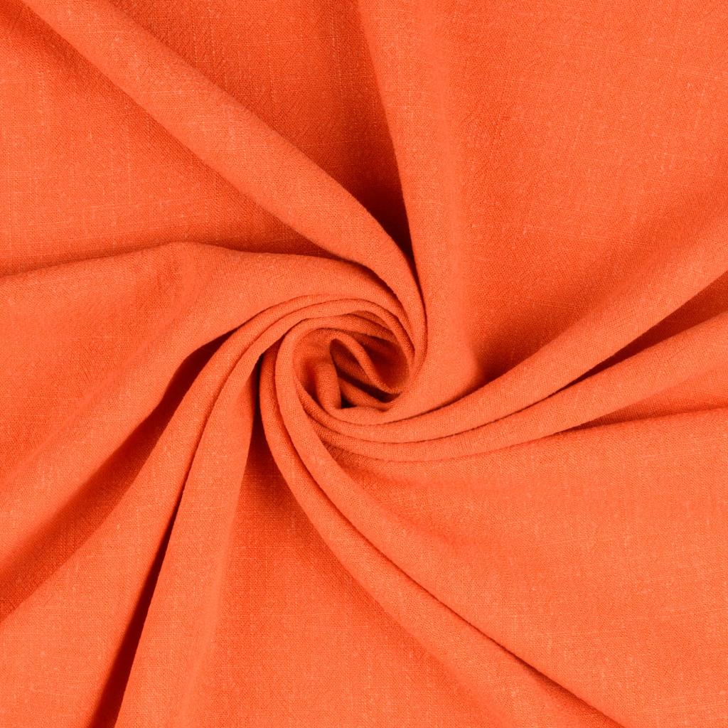 Buy 036-orange Viscose linen * From 50 cm