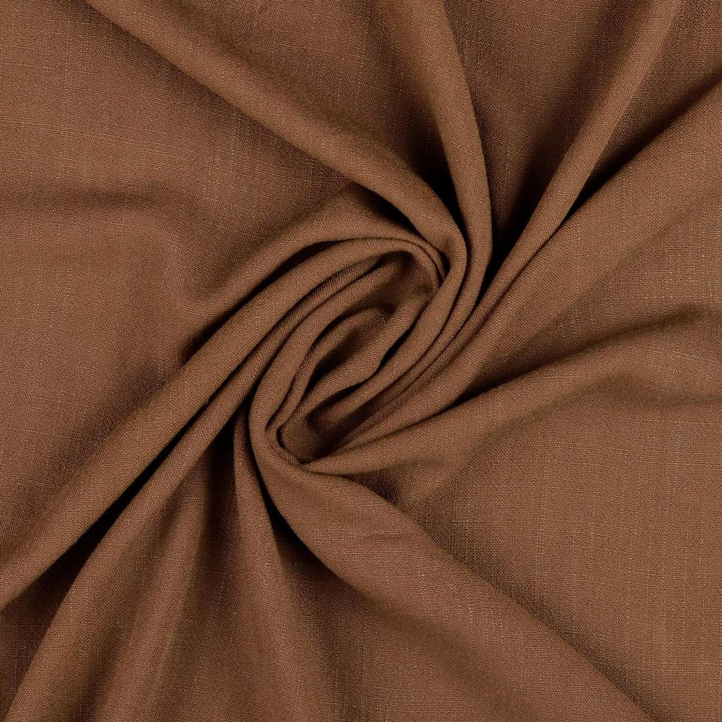 Buy 055-brown Viscose linen * From 50 cm