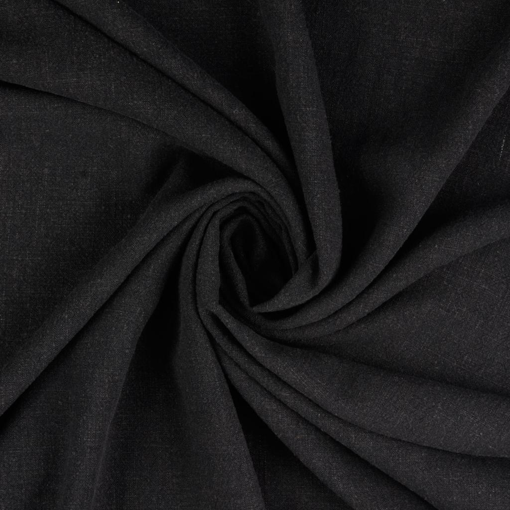 Buy 069-black Viscose linen * From 50 cm