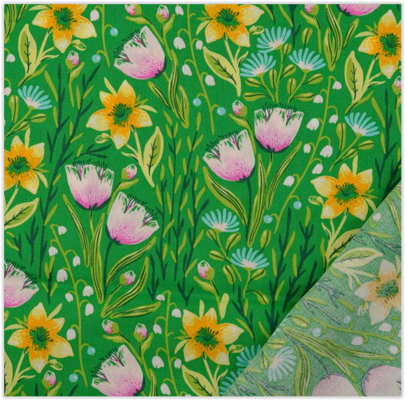 Coton imprimé Pâques *À partir de 25 cm