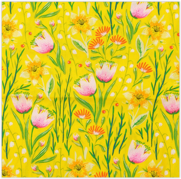 Kaufen 002-osterblumen-gelb Baumwolldruck Ostern *Ab 25 cm