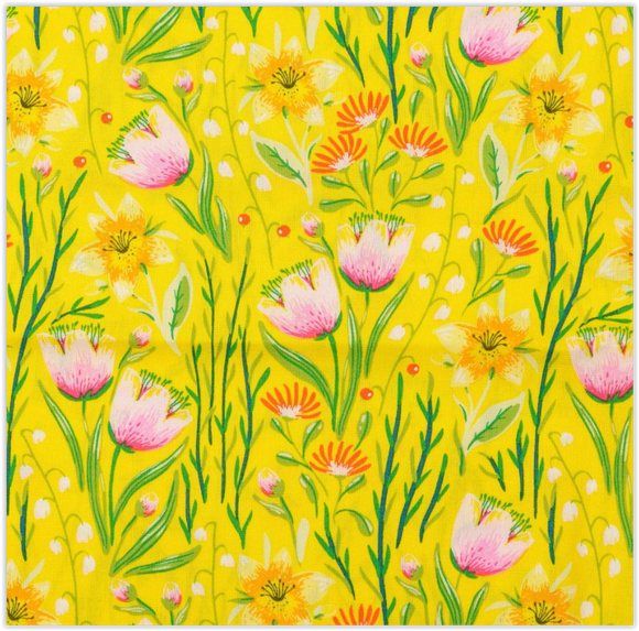 Coton imprimé Pâques *À partir de 25 cm