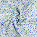 Viskose Blumen blau-lila *Ab 50 cm-1