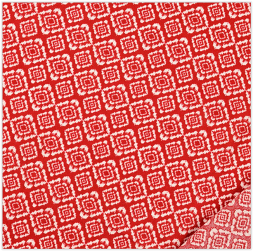 Viskose-Leinen Ethno rot *Ab 50cm - 0