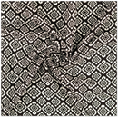 Viskose-Leinen Ethno schwarz *Ab 50cm-1