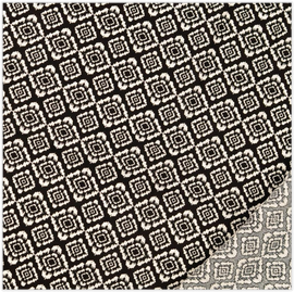 Viskose-Leinen Ethno schwarz *Ab 50cm - 0