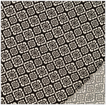 Viskose-Leinen Ethno schwarz *Ab 50cm - 0