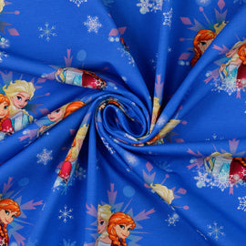 Baumwolljersey Elsa & Anna blau *Ab 50cm - 0