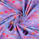 Baumwolljersey Elsa & Anna lila *Ab 50cm-2