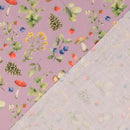 Baumwolle digital bedruckt & merzerisiert - Wald rosa *Ab 50cm-3