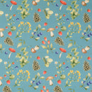 Baumwolle digital bedruckt & merzerisiert - Wald petrol *Ab 50cm-3