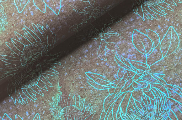 Wintersweat Blumen grün * Ab 50cm