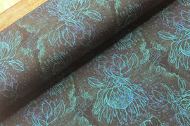 Wintersweat Blumen grün * Ab 50cm