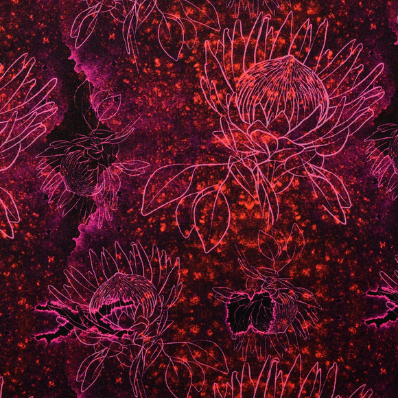 Wintersweat Blumen weinrot *Ab 50cm