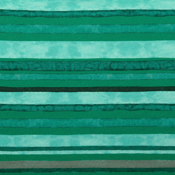 Wintersweat Streifen grün * Ab 50cm