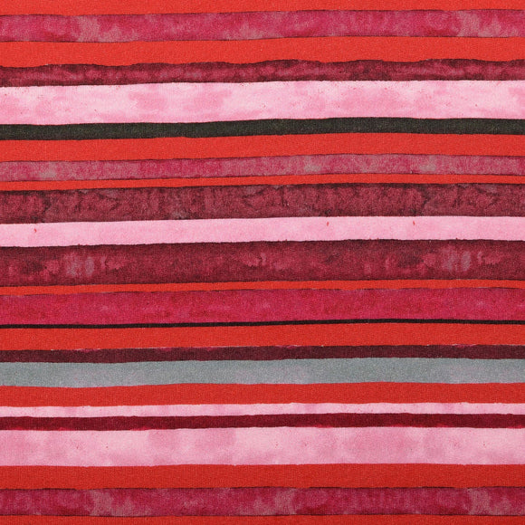 Wintersweat Streifen rot *Ab 50cm