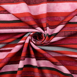 Wintersweat Streifen rot *Ab 50cm - 0