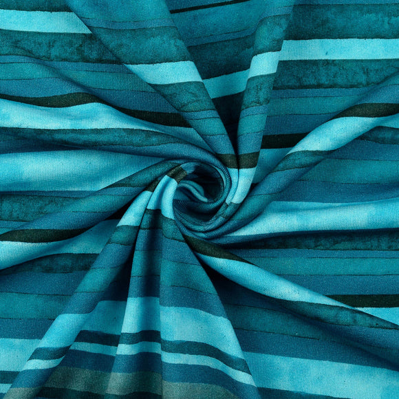 Wintersweat Streifen blau *Ab 50cm