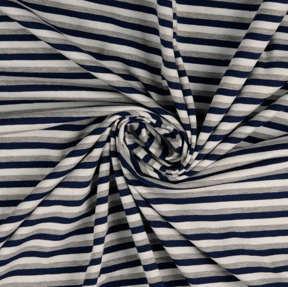 Baumwolljersey Streifen *Ab 50cm