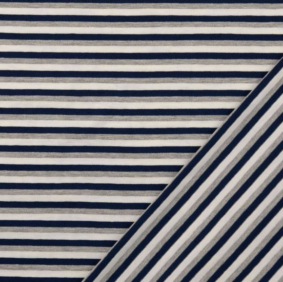 Baumwolljersey Streifen *Ab 50cm