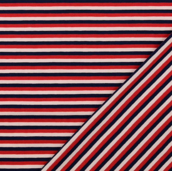 Baumwolljersey Streifen *Ab 50cm