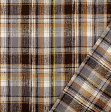 Acheter 055-braun Flanell Baumwolle Karo *Ab 50 cm