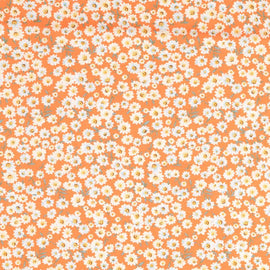Acheter 001-blumchen-orange Baumwolle bedruckt Blümchen *Ab 50cm