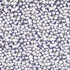 Acheter 003-blumchen-marine Baumwolle bedruckt Blümchen *Ab 50cm