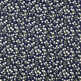 Acheter 005-grun-marine Baumwolle bedruckt Blümchen *Ab 50cm