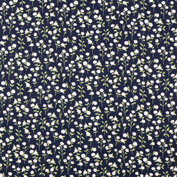 Kaufen 005-grun-marine Baumwolle bedruckt Blümchen *Ab 50cm
