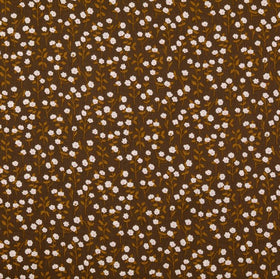 Acheter 006-ocker-braun Baumwolle bedruckt Blümchen *Ab 50cm