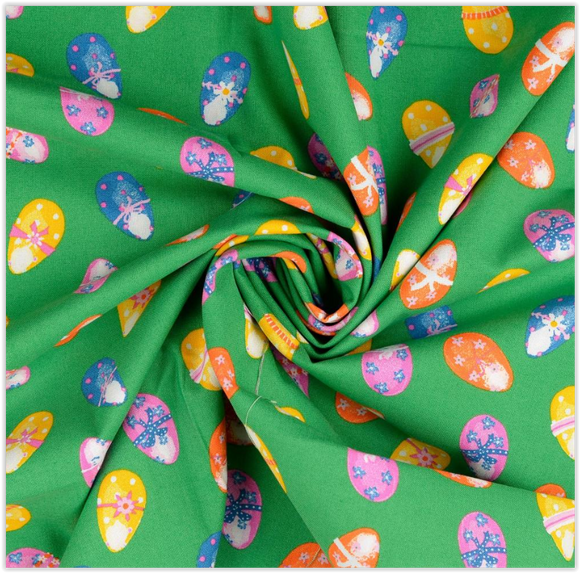 Coton imprimé Pâques *À partir de 25 cm