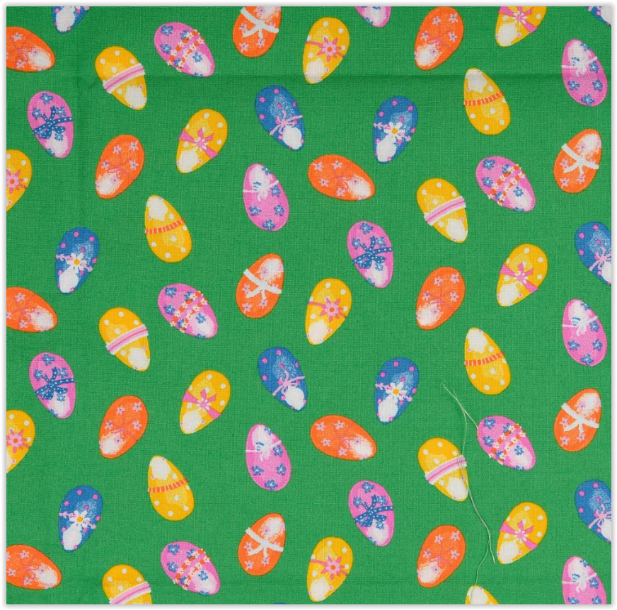 Buy 006-easter-eggs-green Cotton print Easter *From 25 cm