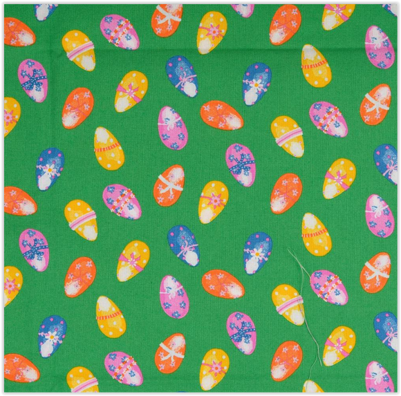 Coton imprimé Pâques *À partir de 25 cm