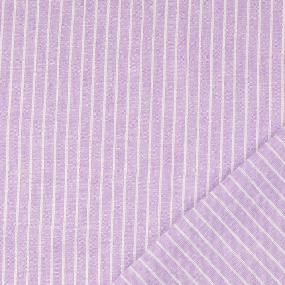 Rayures à motifs demi lin * A partir de 50 cm