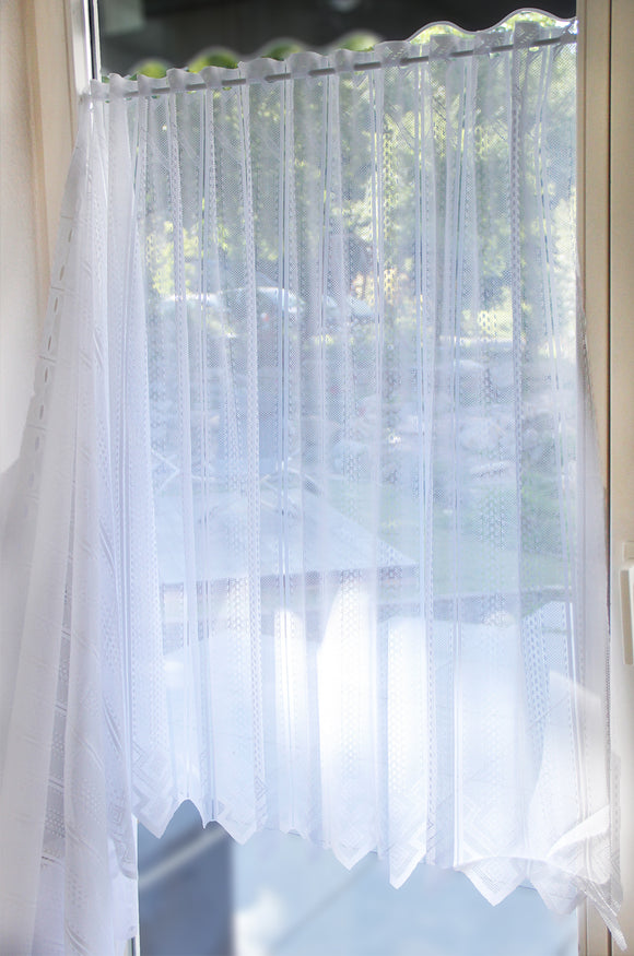 Gardinenstoff Wirkware Meterware | 30-180cm Höhe *Preiseinheit = 1m