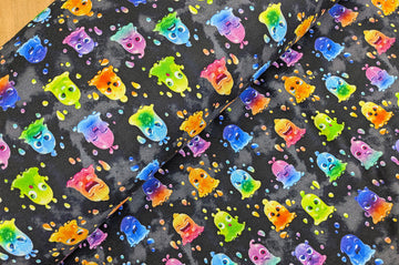 Acheter 002-monster-schwarz Alpenfleece bedruckt *Ab 50cm