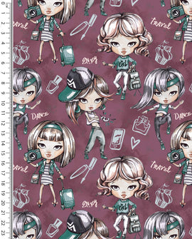 Acheter 003-madchen-bordeaux Alpenfleece bedruckt *Ab 50cm