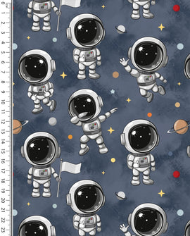 Wintersweat Digitaldruck Atronauten *Ab 50cm